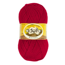 Пряжа ADELIA " RACHEL" 90% шерсть, 10% полиэстер 5 * 100 г 400 м №06 т. красный. Цена за упаковку 5 шт — фото 1