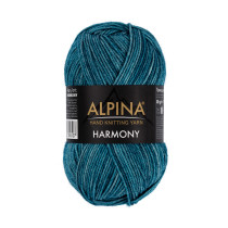 Пряжа ALPINA "HARMONY" 100% мериносовая шерсть 10 * 50г 175 м №05 т.бирюзовый. Цена за упаковку 10 шт — фото 1