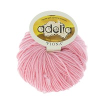 Пряжа ADELIA " FIONA" 50% шерсть, 50% акрил 10 * 50г 90 м №202 св. розовый. Цена за упаковку 10 шт — фото 2