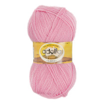 Пряжа ADELIA " LEDA" 99% акрил, 1% люрекс 5 * 100 г 340 м №201 св. бежевый. Цена за упаковку 5 шт — фото 2