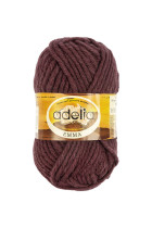 Пряжа ADELIA " EMMA" 80% акрил, 20% шерсть 10 * 50г 50 м №27 бордовый. Цена за упаковку 10 шт — фото 1