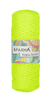 Пряжа ARACHNA " Cord Bright" 100% полиэфир 3 * 210 г ± 10 г 100 м №501 желтый неон. Цена за упаковку 3 шт — фото 1
