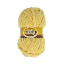 Пряжа ADELIA " DOLLY" 100% полиэстер 5 * 100 г 40 м №03 св. желтый. Цена за упаковку 5 шт — фото 1
