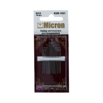 Иглы для шитья ручные " Micron" KSM- 1051 набор для вышивания 16 шт. в блистере 3/ 9 — фото 1