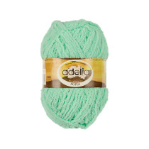 Пряжа ADELIA " SOFIA" 100% полиэстер 10 * 50г 90 м №22 св. зелёный. Цена за упаковку 10 шт — фото 1