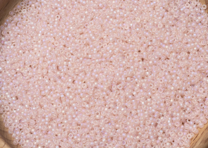 Бисер Япония MIYUKI Seed Beads 15/0 5г 0155FR розовый прозрачный бледный радужный матовый — фото 5
