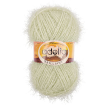 Пряжа ADELIA " BRILLIANT" 100% полиэстер 10 * 50г 90 м №18 молочный. Цена за упаковку 10 шт — фото 1
