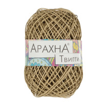 Пряжа ARACHNA " Twiggy" 100% целлюлоза 5 * 50г ± 5 г 80 м №04 натуральный. Цена за упаковку 5 шт — фото 1
