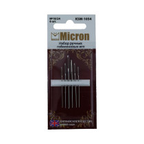 Иглы для шитья ручные " Micron" KSM- 1054 набор гобеленовых игл 6 шт. в блистере 18/ 24 — фото 1