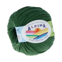 Пряжа ALPINA " RENE" 100% мерсеризованный хлопок 10 * 50г 105 м №987 т. зелёный. Цена за упаковку 10 шт — фото 1