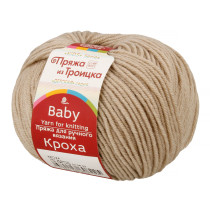 Пряжа из Троицка " Кроха" 80% акрил, 20% шерсть 10 * 50г 135 м №181 жемчуг. Цена за упаковку 10 шт — фото 1