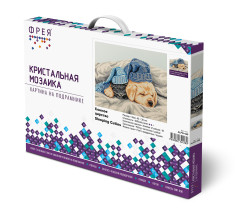 Кристальная ( алмазная) мозаика  " ФРЕЯ" ALPD- 048 на подрамнике " Сонное царство" 40 х 30 см — фото 2