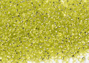 Бисер Япония MIYUKI Seed Beads 15/0 100г 0014 шартрез серебряная линия внутри — фото 1