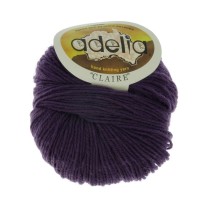 Пряжа ADELIA " CLAIRE" 50% шерсть, 50% акрил 10 * 50г 138 м №258 серо- фиолетовый. Цена за упаковку 10 шт — фото 1