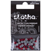 Страз клеевой " Zlatka" ZRTG- 1648 SS16 цветные 3. 9 мм стекло 48 шт в пакете с картонным еврослотом №19 красный ( Siam)  — фото 1