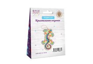 Кристальная ( алмазная) мозаика  " ФРЕЯ" ALVP- 027 подвеска " Ящерка" 6 х 10 см — фото 2