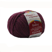 Пряжа из Троицка " Кроха" 80% акрил, 20% шерсть 10 * 50г 135 м №1173 св. ежевика. Цена за упаковку 10 шт — фото 1