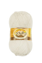 Пряжа ADELIA " JAKE CLASSIC" 75% шерсть, 25% нейлон 5 * 100 г 410 м №01 белый. Цена за упаковку 5 шт — фото 1