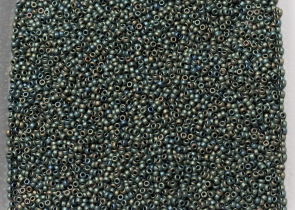 Бисер Япония MIYUKI Seed Beads 15/0 100г 2008 патина ирис матовый металлизированный — фото 4