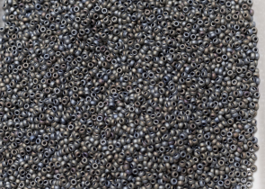 Бисер Япония MIYUKI Seed Beads 15/0 5г 2002 серебристо-серый матовый металлизированный — фото 4