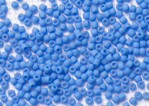 Бисер Япония круглый 11/0 250г 0043DF василек, матовый непрозрачный — фото 1