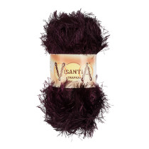 Пряжа VISANTIA " TRAFKA" 100% полиэстер 5 * 100 г 150 м №0027 т. бордовый. Цена за упаковку 5 шт — фото 1