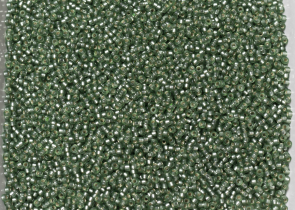 Бисер Япония MIYUKI Seed Beads 15/0 5г 1630 окрашенный мосс грин полуматовый серебряная линия внутри — фото 4