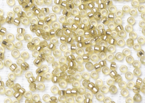 Бисер Япония MIYUKI Seed Beads 15/0 100г 1631 окрашенный шафран полуматовый серебряная линия внутри — фото 2