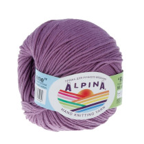 Пряжа ALPINA " RENE" 100% мерсеризованный хлопок 10 * 50г 105 м №3835 фиолетовый. Цена за упаковку 10 шт — фото 1