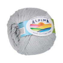 Пряжа ALPINA " RENE" 100% мерсеризованный хлопок 10 * 50г 105 м №478 бл. серый. Цена за упаковку 10 шт — фото 1
