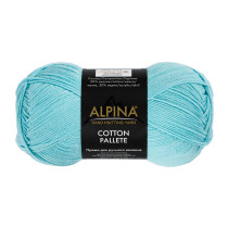 Пряжа ALPINA "COTTON PALLETE" 50% хлопок, 50% акрил 10 * 50г 205 м №18 голубой. Цена за упаковку 10 шт — фото 1