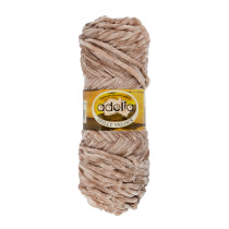 Пряжа ADELIA " DOLLY VELOUR" 100% микрополиэстер 100 г 93 м №45 серо- бежевый. Цена за упаковку 5 шт — фото 1