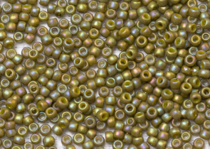Бисер Япония Toho круглый 11/0 10г 2631F оливка, матовый радужный Semi Glazed — фото 1