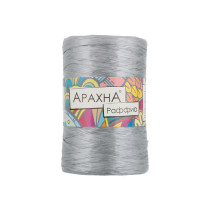Пряжа ARACHNA " Raffia" 100% полипропилен 5 * 50г ± 10 г 200 м №05 серебряный. Цена за упаковку 5 шт — фото 1
