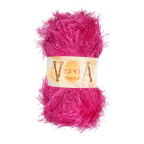 Пряжа VISANTIA " TRAFKA" 100% полиэстер 5 * 100 г 150 м №0022 т. малиновый. Цена за упаковку 5 шт — фото 1