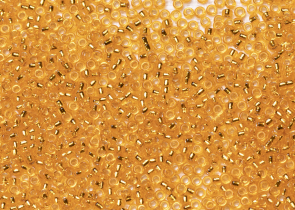 Бисер Япония MIYUKI Seed Beads 15/0 100г 0007 светло-апельсин серебряная линия внутри — фото 1
