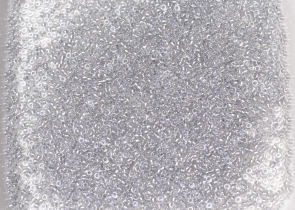 Бисер Япония MIYUKI Seed Beads 15/0 100г 1105 бледный кристалл игристый серая линия внутри — фото 4