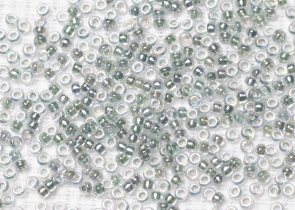 Бисер Япония MIYUKI Seed Beads 15/0 5г 0263 кристалл линия внутри из морской пены — фото 2