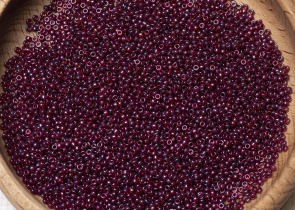 Бисер Япония MIYUKI Seed Beads 15/0 100г 0313 клюквенное золото блестящий — фото 5