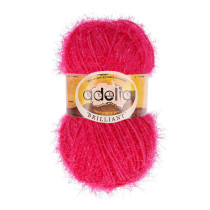 Пряжа ADELIA " BRILLIANT" 100% полиэстер 10 * 50г 90 м №23 яр. розовый. Цена за упаковку 10 шт — фото 1