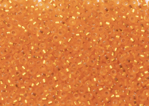 Бисер Япония MIYUKI Seed Beads 15/0 100г 0008F апельсин серебряная линия внутри — фото 2