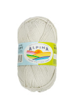 Пряжа ALPINA "BABY SUPER SOFT" 50% хлопок, 50% бамбук 10 * 50г 150 м №03 св.серый. Цена за упаковку 10 шт — фото 1