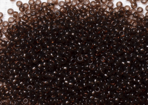 Бисер Япония MIYUKI Seed Beads 15/0 5г 0135 коричневый прозрачный — фото 1