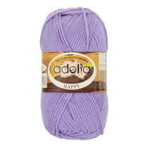 Пряжа ADELIA " HAPPY" 100% акрил 10 * 50г 128 м №19 сиреневый. Цена за упаковку 10 шт — фото 1
