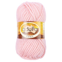 Пряжа ADELIA " EMMA" 80% акрил, 20% шерсть 10 * 50г 50 м №23 розовый. Цена за упаковку 10 шт — фото 1