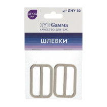 Фурнитура сумочная металл "Gamma" GHY-30 Шлевка 35 х 24 мм 2 шт. №04 под никель — фото 1