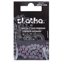 Страз клеевой " Zlatka" ZRTG- 1648 SS16 цветные 3. 9 мм стекло 48 шт в пакете с картонным еврослотом №25 фуксия ( Fuchsia)  — фото 1