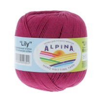 Пряжа ALPINA "LILY" 100% мерсеризованный хлопок 10 * 50г 175 м №057 сиреневый. Цена за упаковку 10 шт — фото 2
