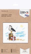 " Klart" набор для вышивания 8- 386 " Зарисовки. Чайка"  — фото 2