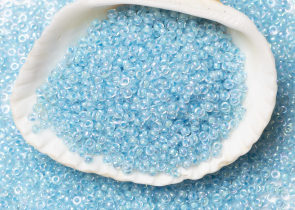 Бисер Япония MIYUKI Seed Beads 15/0 100г 0278 кристалл радужный аква-линия внутри — фото 3